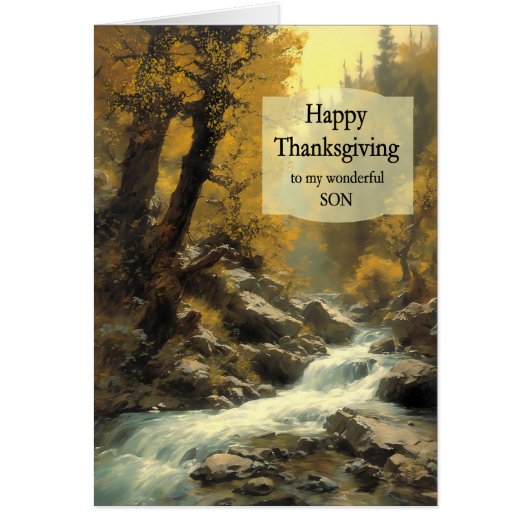 Forêt et ruisseau Son Thanksgiving (Devant)