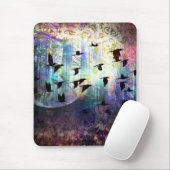 Forêt et tapis de souris mystiques de lune de (Avec souris)