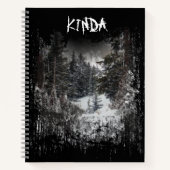 Forêt foncée | Carnet neigeux des arbres forestier (Devant)