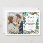 Forêt forestière d'arbres | MERCI | Carte (Devant)