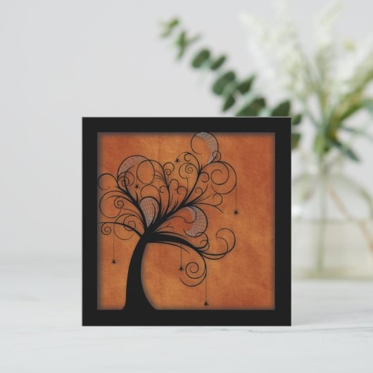 Forêt hantée 3 invitations de mariage (Debout devant)