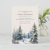 Forêt hivernale | Invitations de forêt (Debout devant)