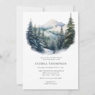 Forêt hivernale Invitations de forêt
