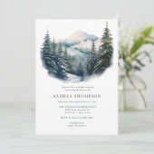 Forêt hivernale | Invitations de forêt (Debout devant)