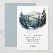 Forêt hivernale | Invitations de forêt (Devant / Derrière)