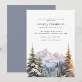 Forêt hivernale | Invitations de la forêt (Devant / Derrière)