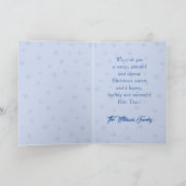 Forêt hivernale magique - bleu, coutume (Intérieur)