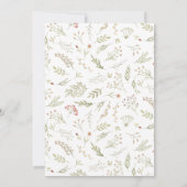 Forêt magique Faire-part de mariage florale (Dos)