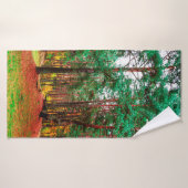 Forêt mixte d'automne (Serviette de bain)