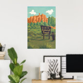 Forêt nationale de Dixie Utah Affiche de voyage (Bureau à domicile)