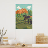 Forêt nationale de Dixie Utah Affiche de voyage (Cuisine)