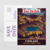Forêt nationale de Fishlake Utah Invitation de mar (Devant / Derrière)