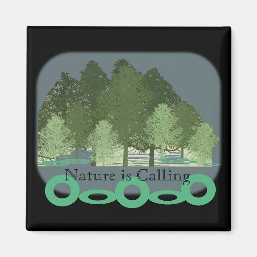 Forêt naturelle d'arbres Magnet (Devant)