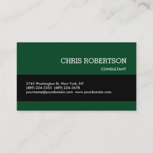 Forêt noire Carte de visite standard vert