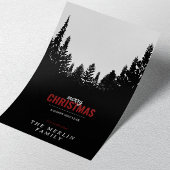 Forêt-Noire et carte de Noël Joyeux de neige