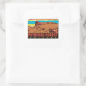 Forêt pétrifiée vintage Arizona Étiquette d'État A (Sac)