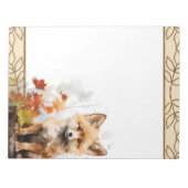 Forêt Renard Bois Animaux Nature Bloc-notes à thèm (Devant)