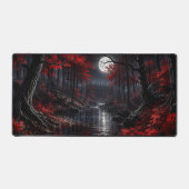 Forêt Rouge Fantastique sous la Lune (Recto)