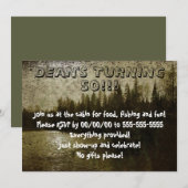 Forêt rustique avec invitation de lac (Devant / Derrière)