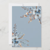 Forêt rustique mignon lapin baby shower invitation (Dos)