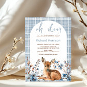 Forêt rustique Oh cerf mignon invitation baby show
