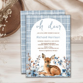 Forêt rustique Oh cerf mignon invitation baby show