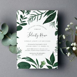 Forêt sauvage Invitation à la douche nuptiale bo