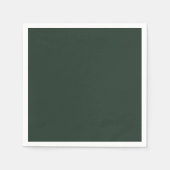 Forêt très foncée vert - serviettes en papier (Devant)