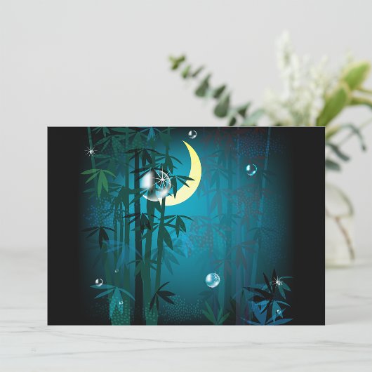 Forêt Tropicale Sur Invitations De Nuit