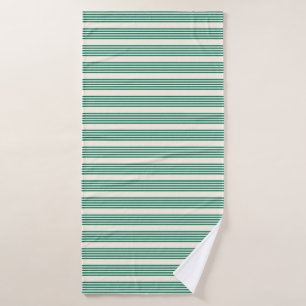 Forêt vert et beige cinq bandes motif