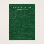 Forêt vert foncé linge look d'oreille carte d'affi (Devant)