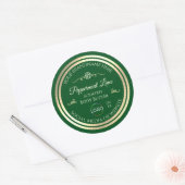 Forêt Vert produit Étiquette Gold Frame avec logo (Enveloppe)
