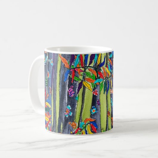 forêt verte 1 Mug (Devant gauche)