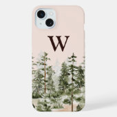 Forêt Verte Rustique Monogramme Aquarelle (Verso)