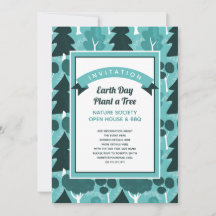 Forêt Woodland Thème Nature Invitation d'amour