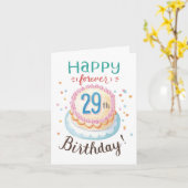 Forever 29 Carte Anniversaire (Fleur jaune)