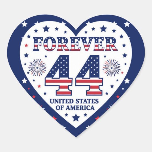 Forever 44 Autocollant pour le cœur (Devant)