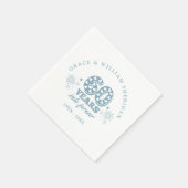 Forever 60th Wedding Jubileum Servet (Hoek)