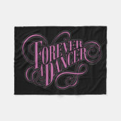 Forever A Dancer Fleece Deken (Voorkant (Horizontaal))