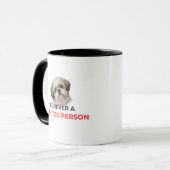 Forever a Shih Tzu Person Accent Coffee Mug (Devant gauche)