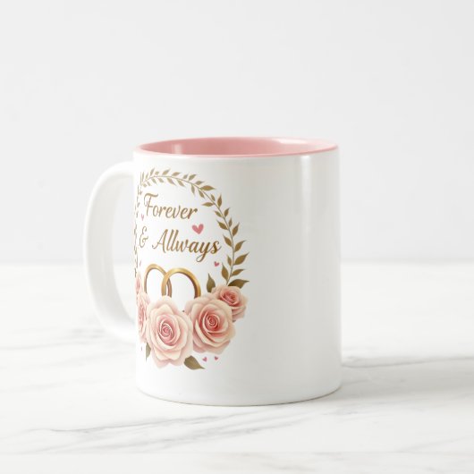 Forever & Always - Mug pour l'anniversaire du Mari (Devant gauche)