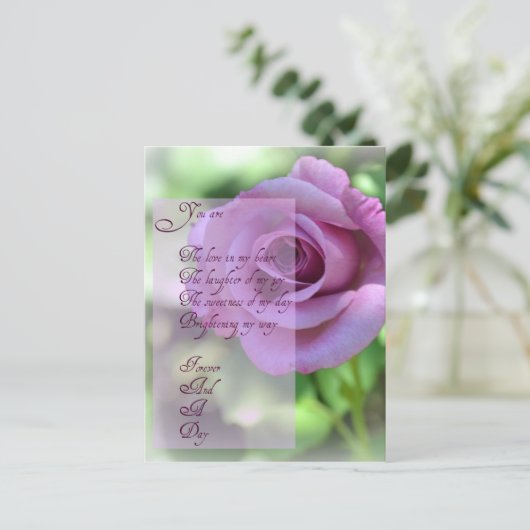 Forever and a Day Post Kaart (Staand voorkant)