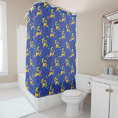 Forever Batman Bat Signal Pattern Douchegordijn (In situ)