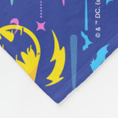 Forever Batman Bat Signal Pattern Fleece Deken (Hoek)