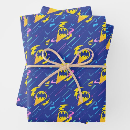 Forever Batman Bat Signal Pattern Inpakpapier Vel (In situ)