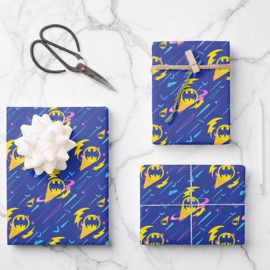 Forever Batman Bat Signal Pattern Inpakpapier Vel (Voorkant)