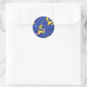 Forever Batman Bat Signal Pattern Ronde Sticker (Tas)