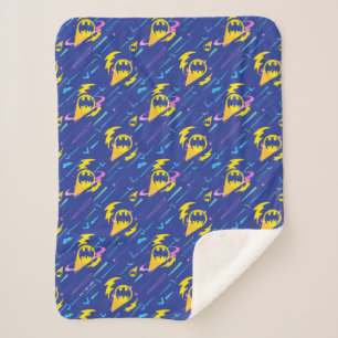 Forever Batman Bat Signal Pattern Sherpa Deken