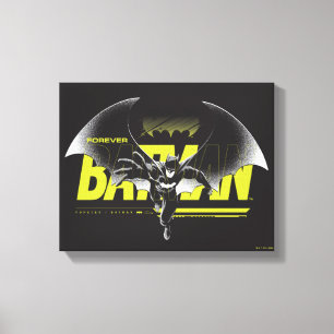 Forever Batman die grafisch bekijkt Canvas Afdruk