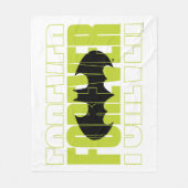 Forever Batman Typografie Symbool Grafisch Fleece Deken (Voorkant)